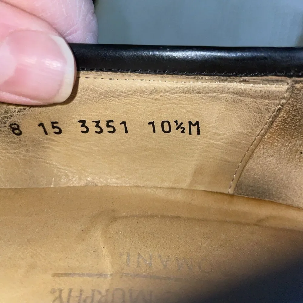 Johnston & Murphy Domani Men’s Dress Loafers Size 10.5 M Black Leather Business